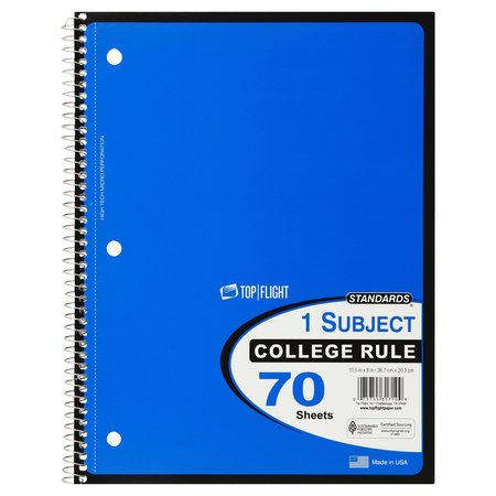 TOP FLIGHT Notebook Wirebound Cr 70Ct 4510821